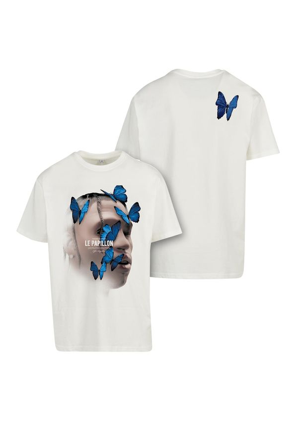 Mister Tee White T-shirt Le Papillon Oversize