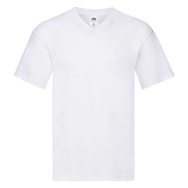 Fruit of the Loom White T-shirt Original V-neck Fruit of the Loom