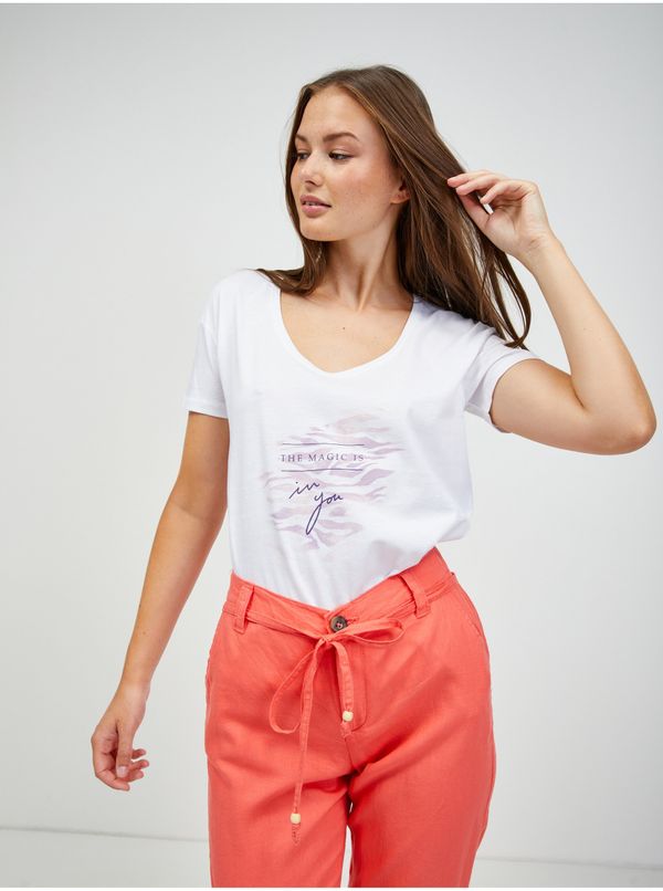 Orsay White T-shirt ORSAY - Women