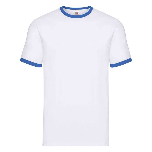 Fruit of the Loom White T-shirt Ringer Fruit of the Loom