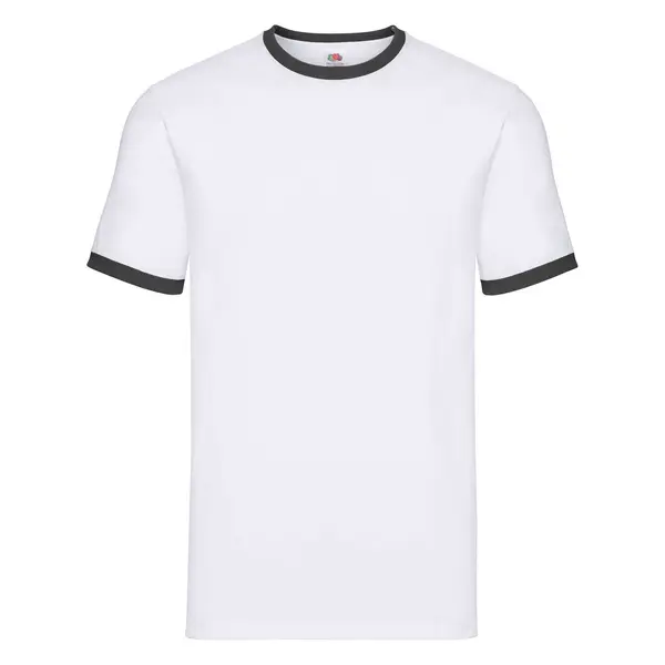 Fruit of the Loom White T-shirt Ringer Fruit of the Loom