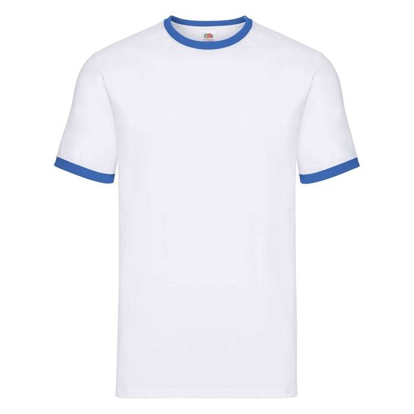 Fruit of the Loom White T-shirt Ringer Fruit of the Loom