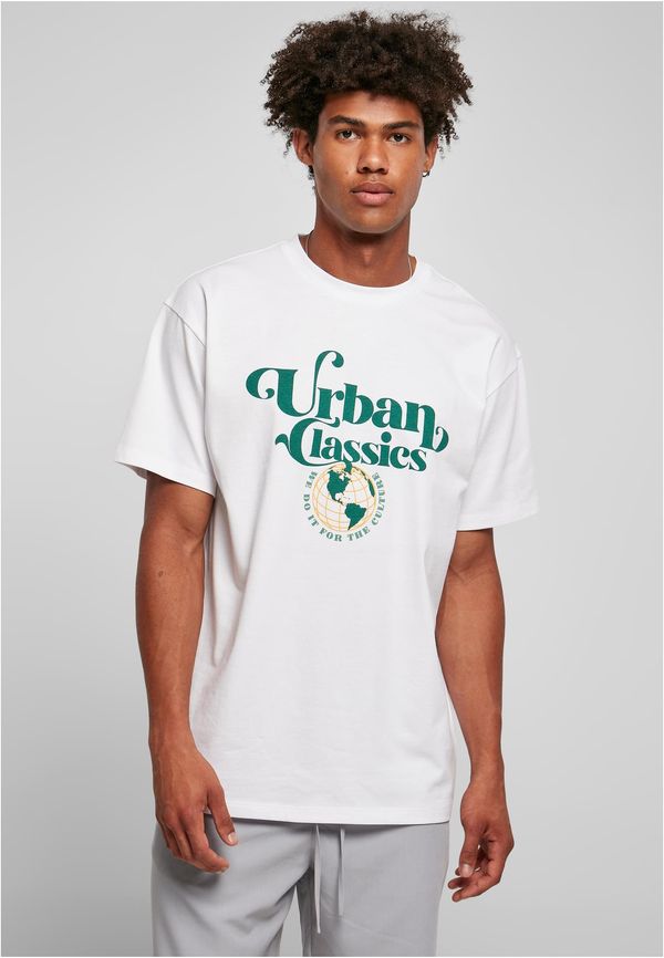 UC Men White T-shirt with Bio Globe logo