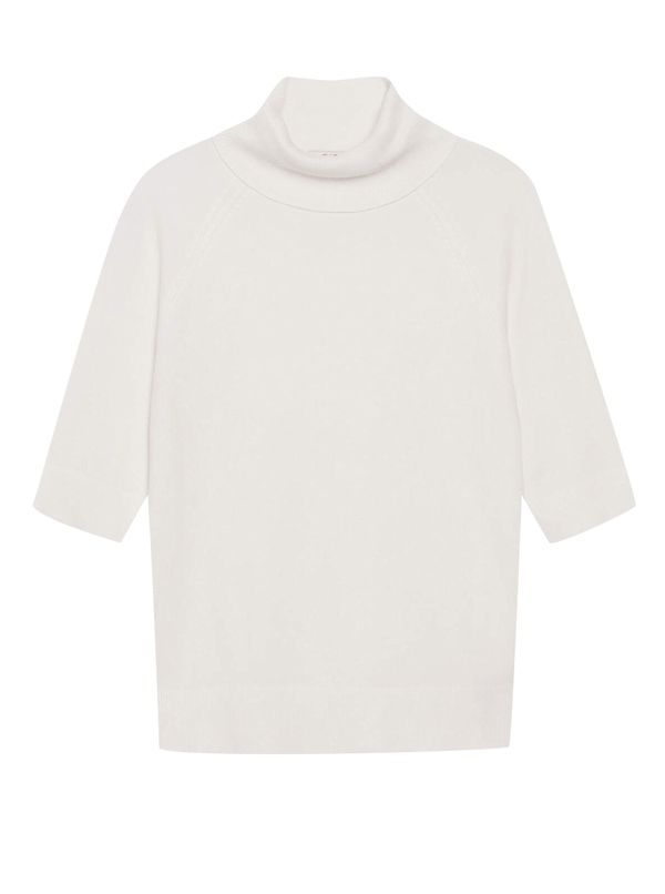 Orsay White turtleneck with three-quarter sleeves ORSAY