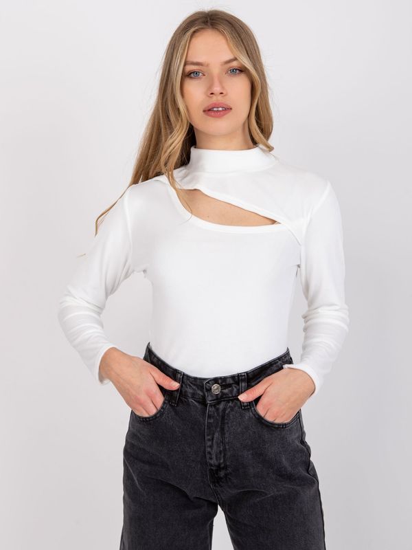 Fashionhunters White velour blouse Kigali