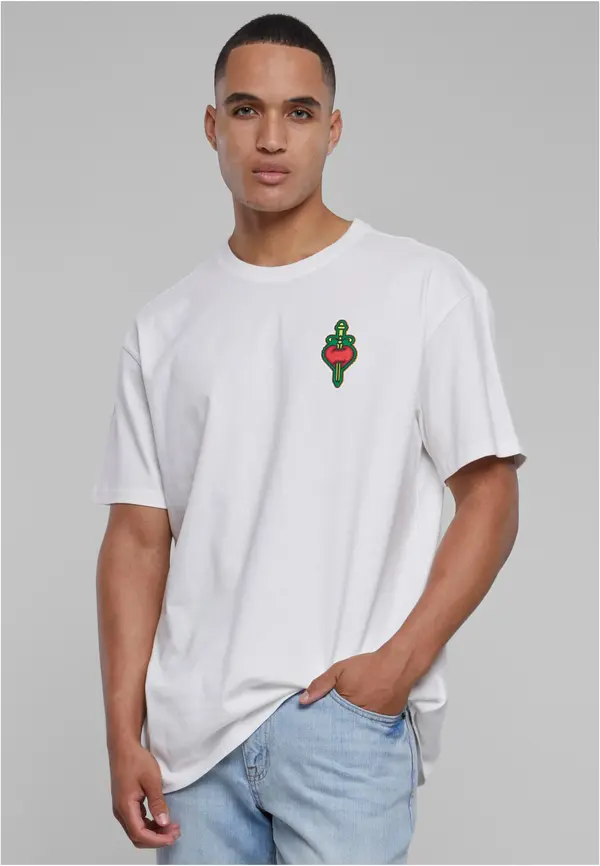 Mister Tee White White Santa Monica Oversize T-Shirt