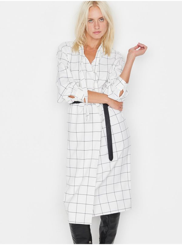 Trendyol White women's checkered midi dress Trendyol - Women's