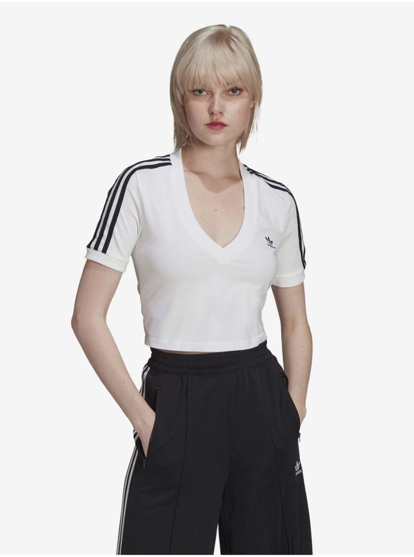 Adidas White Womens Crop Top adidas Originals - Women