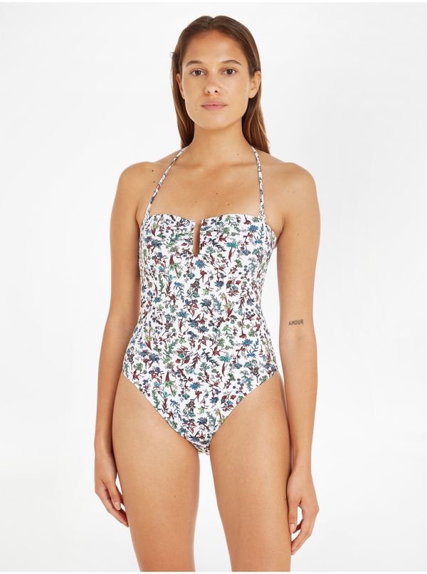 Tommy Hilfiger White Women's Floral One Piece Swimwear Tommy Hilfiger Underwear - Women