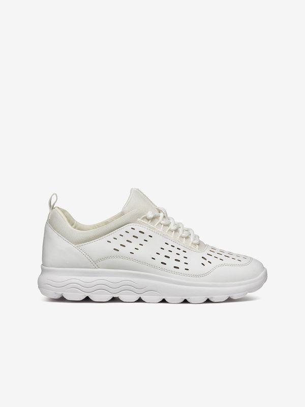 GEOX White Women's Leather Sneakers Geox Spherica