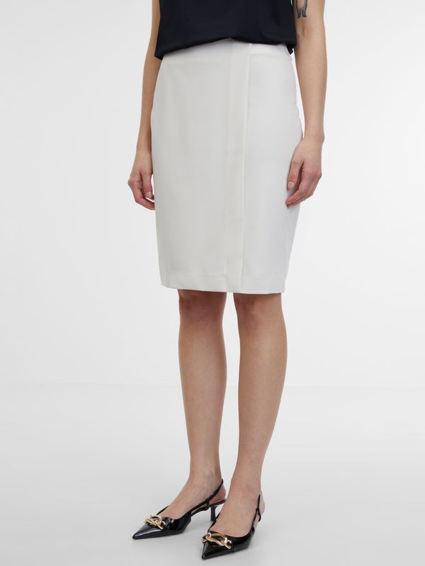 Orsay White women's pencil skirt ORSAY