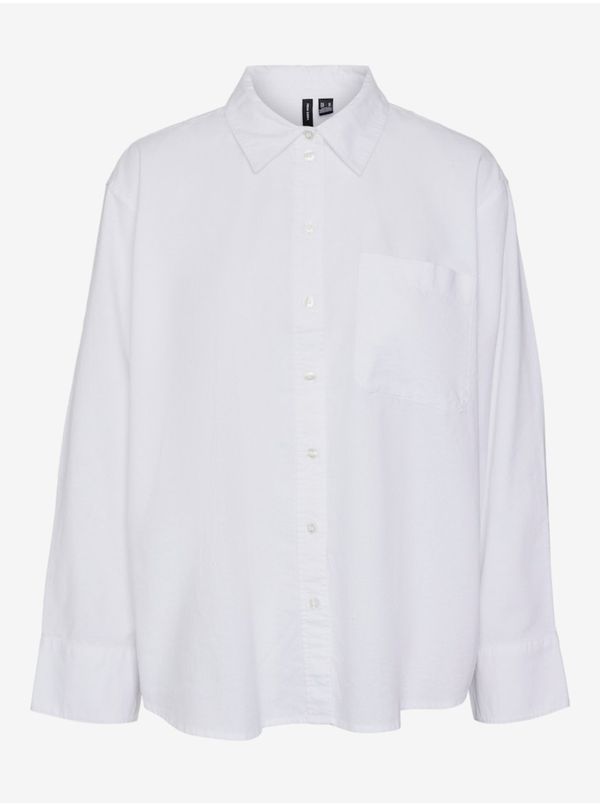 Vero Moda White women's shirt Vero Moda Ida - Women's