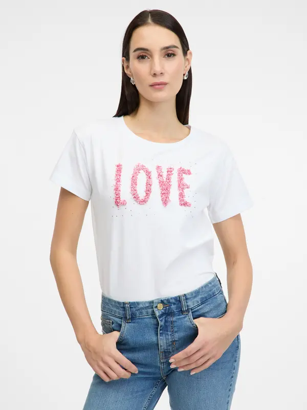 Orsay White Women's Short Sleeve T-Shirt ORSAY - Women's