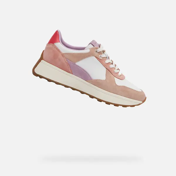 GEOX White women's sneakers Geox Amabel - Women's