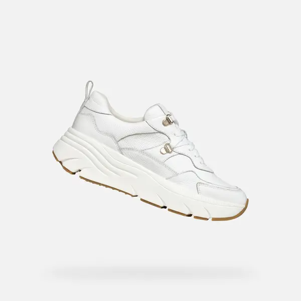 GEOX White women's sneakers Geox Iamantha - Women's