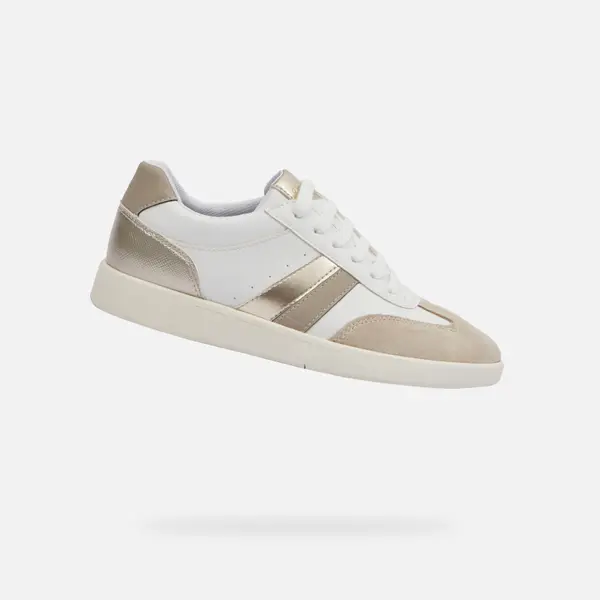 GEOX White women's sneakers Geox Meleda - Women's