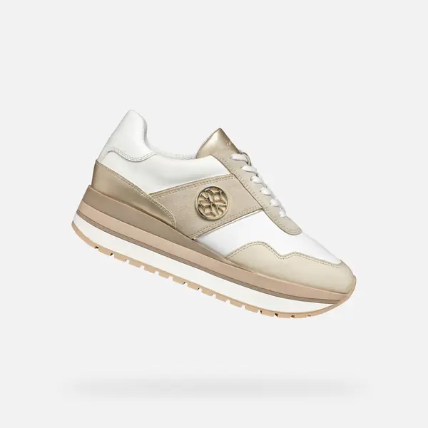 GEOX White women's sneakers Geox Nekency - Women's