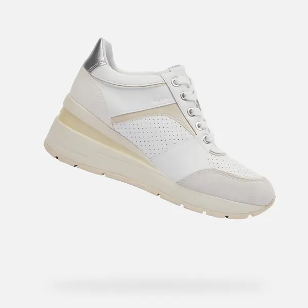 GEOX White women's sneakers Geox Zosma - Women's