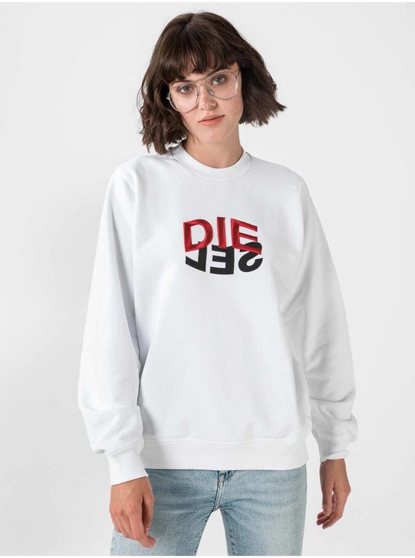 Diesel White women's sweatshirt Diesel F-Ang - Women