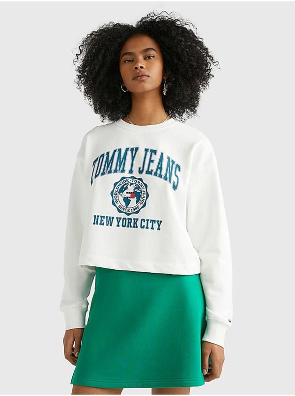 Tommy Hilfiger White Women's Sweatshirt Tommy Jeans - Women