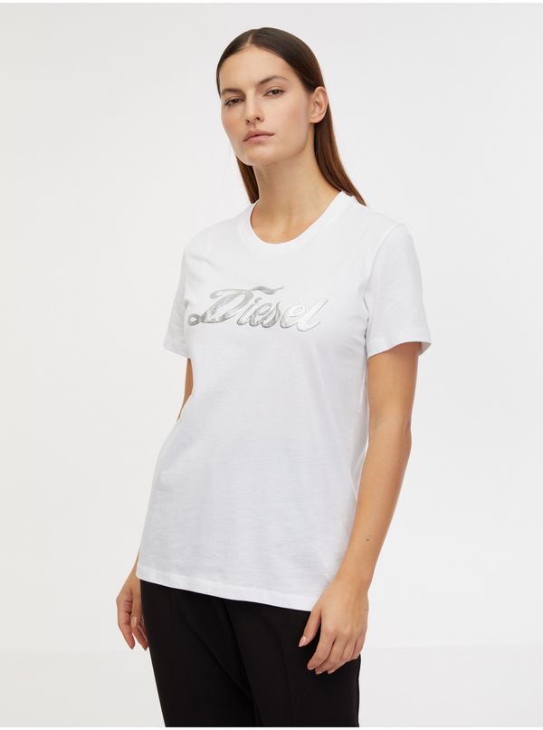 Diesel White Women's T-Shirt Diesel T-Sily - Women