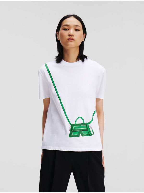 Karl Lagerfeld White Women's T-Shirt KARL LAGERFELD - Women