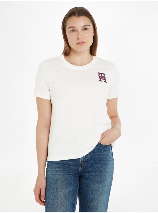 Tommy Hilfiger White Women's T-Shirt Tommy Hilfiger - Women