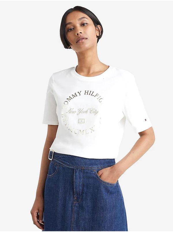 Tommy Hilfiger White Women's T-Shirt Tommy Hilfiger - Women