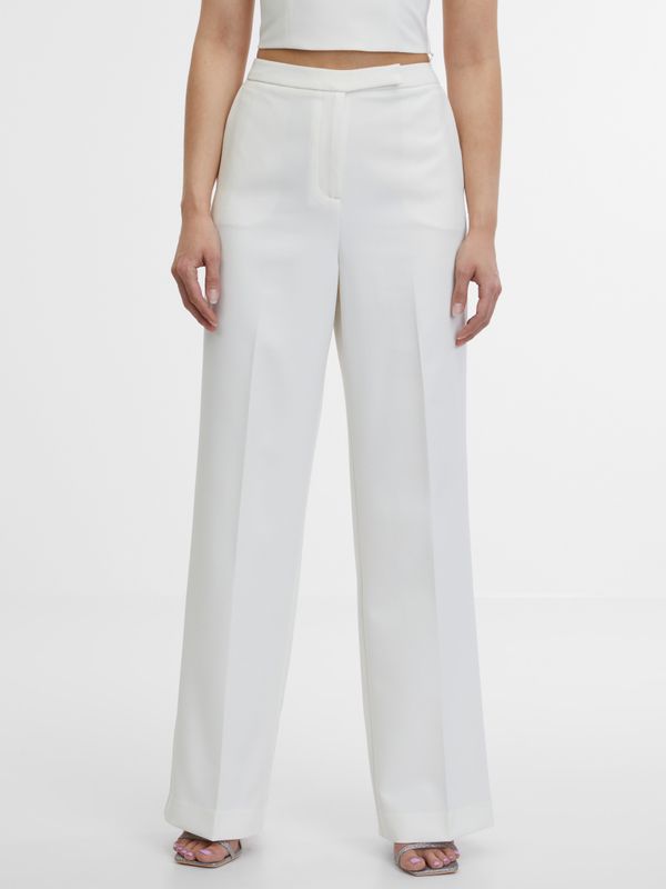 Orsay White women's trousers ORSAY