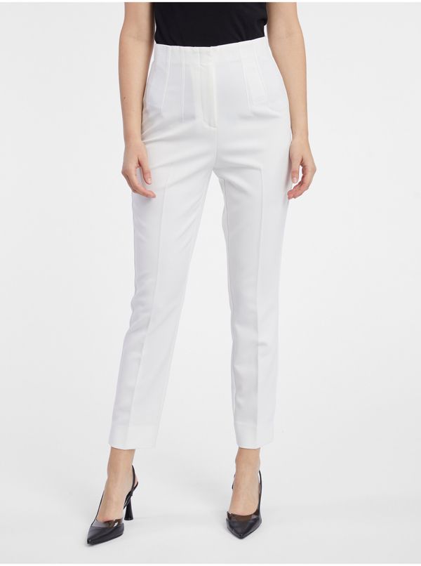 Orsay White women's trousers ORSAY