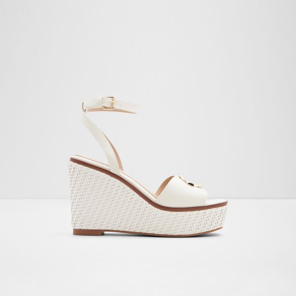 Aldo White women's wedge sandals ALDO Carrabriria