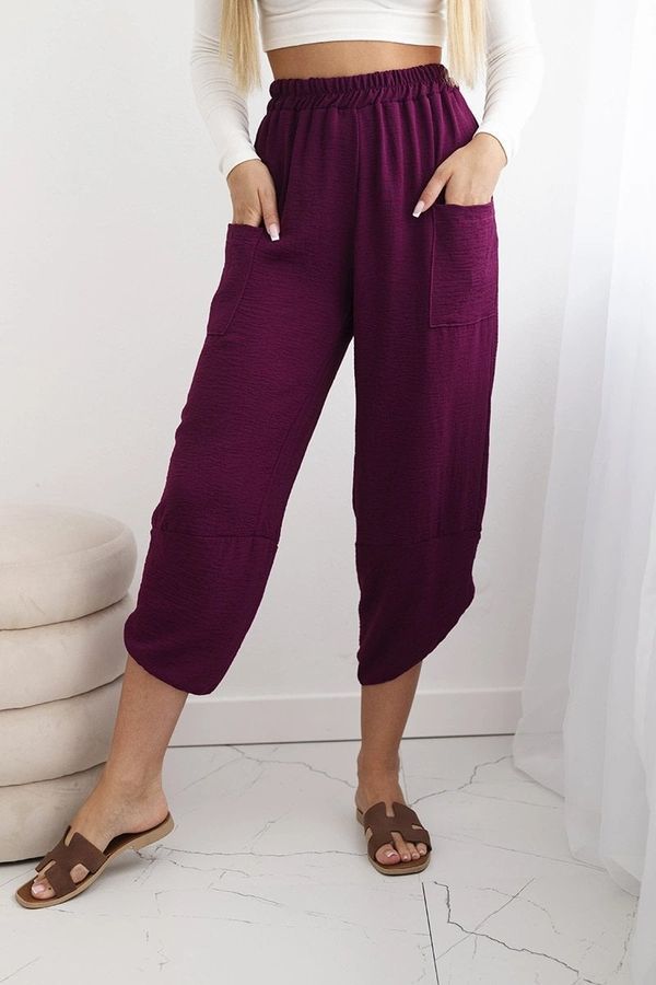 Kesi Wide-leg trousers with plum pockets