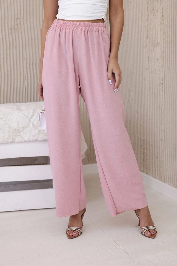 Kesi Wide trousers powder pink