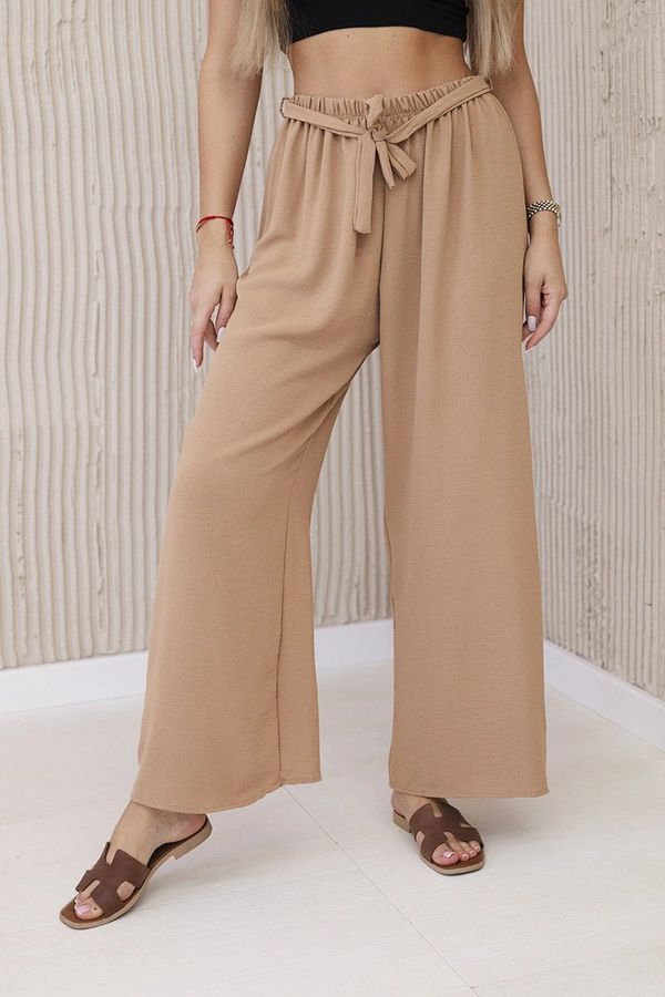 Kesi Wide-waisted trousers camel