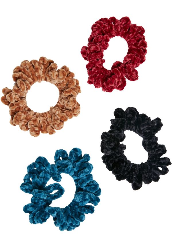 Urban Classics Winter Color Fluffy Scrunchies 4 Pack