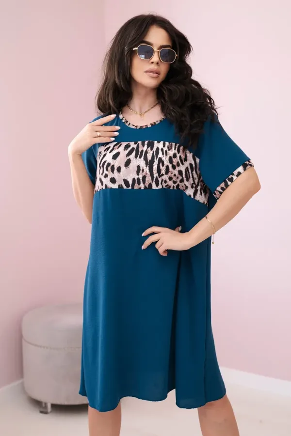 Kesi Włoski Włoski Leopard print dress nautical