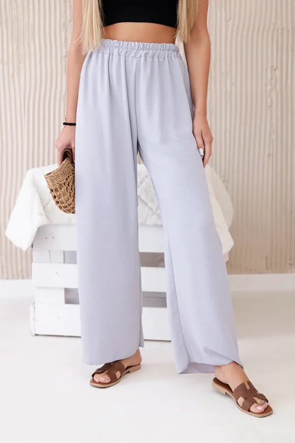 Kesi Włoski Włoski Wide-leg trousers grey