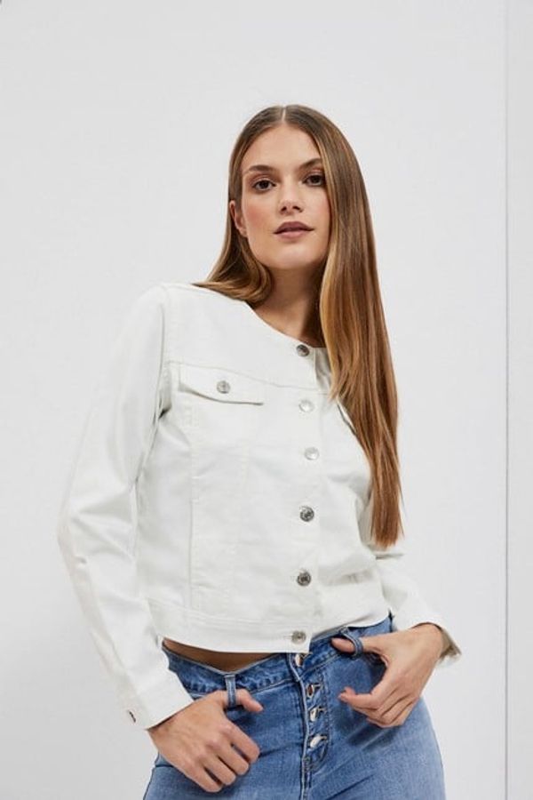 Moodo WOMEN JACKETS L-KU-4013 OFF WHITE