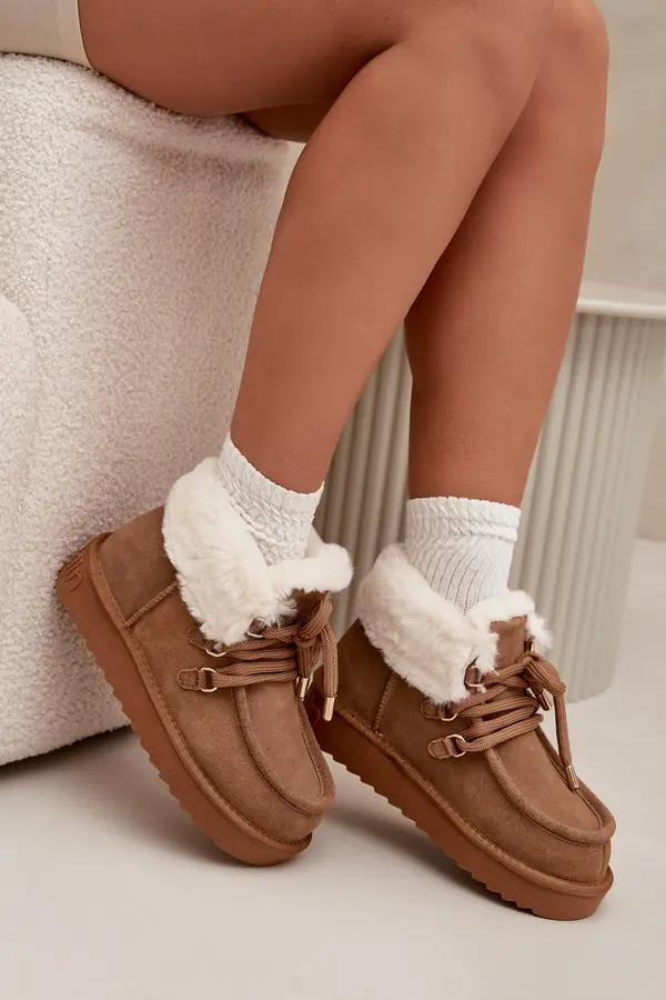 D.Franklin Women's Snow Boots Made of Natural Suede D.Franklin