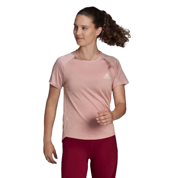 Adidas Women's adidas Adizero Tee Wonder Mauve T-Shirt