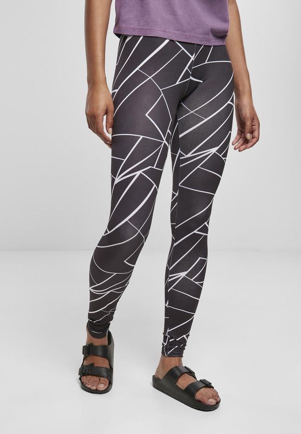 UC Ladies Women's AOP Geometric Black Leggings