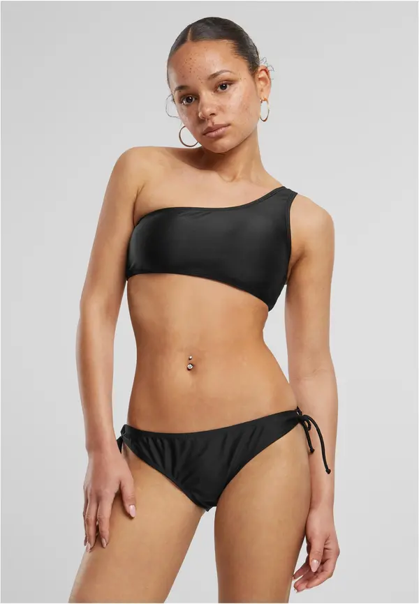 Urban Classics Women's Asymmetrical Bikini - Black