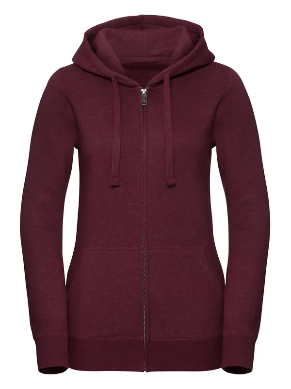 RUSSELL Women's Authentic Melange Zipped Hooded Sweat Russell