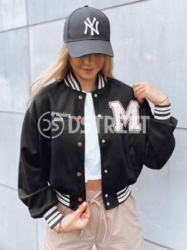 DStreet Women's Baseball Jacket HITGIRL Black Dstreet