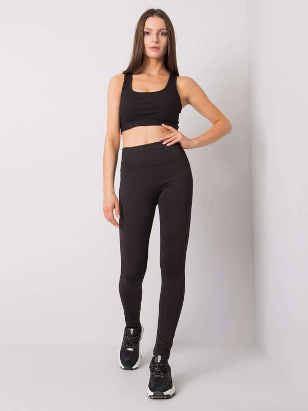 Fashionhunters Women's Black Sports Leggings