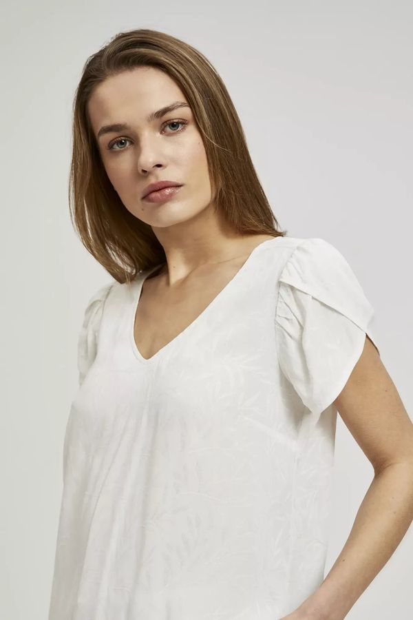 Moodo Women's blouse MOODO - ecru white