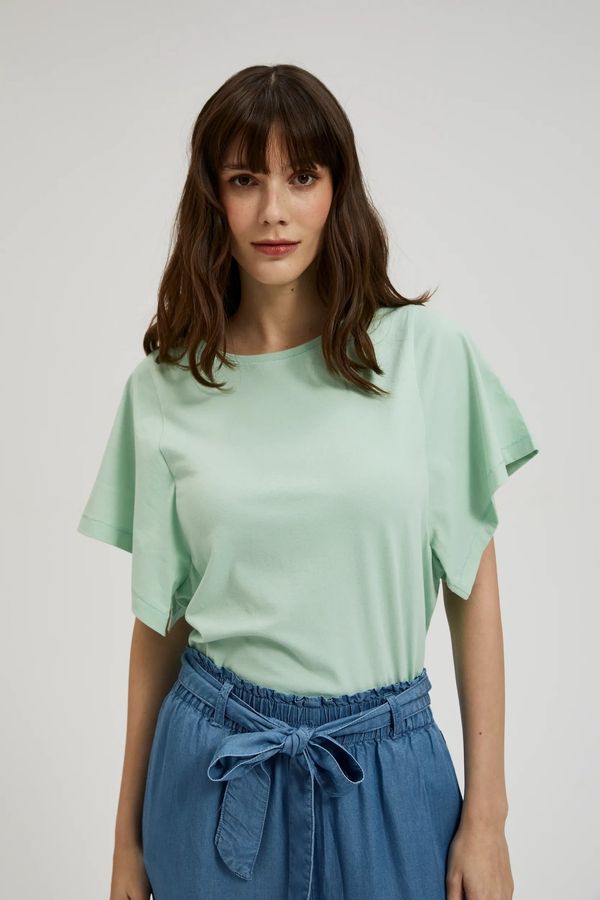 Moodo Women's blouse MOODO with wide sleeves - mint