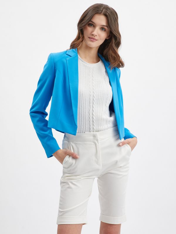 Orsay Women's blue cropped blazer ORSAY