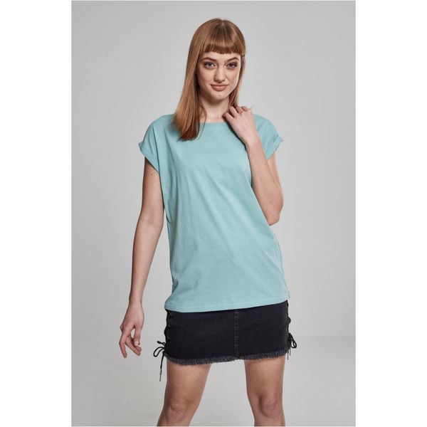 Urban Classics Women's blue T-shirt with extended shoulder