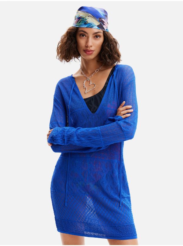 DESIGUAL Women's Blue Women's Beach Dress Desigual El Cairo - Women